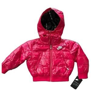 NWT  Boys Nike Rush Pink Insulated Puffer Jacket Coat Boy Size 2T